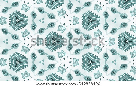 Abstract art classic luxury and elegant style pattern background in popular modern flower design trend 2016 for print on card paper fabric poster carpet and book cover, Raster type in colorful tone