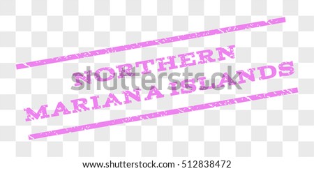 Northern Mariana Islands watermark stamp. Text caption between parallel lines with grunge design style. Rubber seal stamp with dirty texture.
