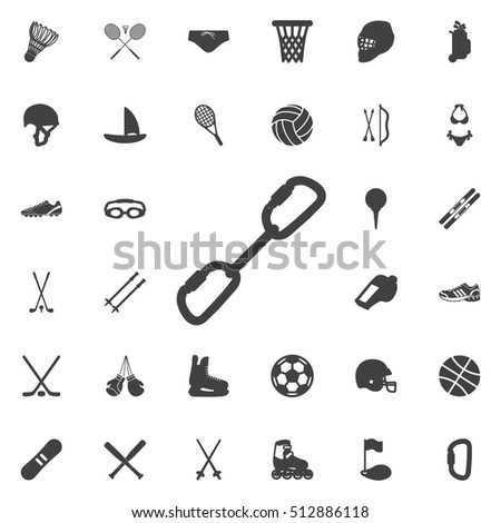 Carbine icon on the white background. Sport set of icons