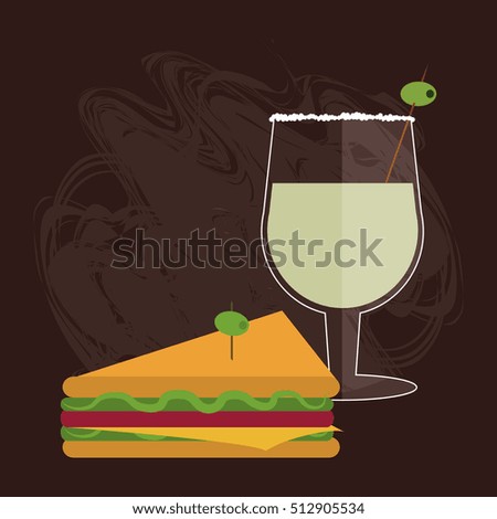 sandwich bread lunch snack icon