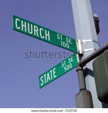 At the intersection of Church and State Streets in Salem, Oregon.