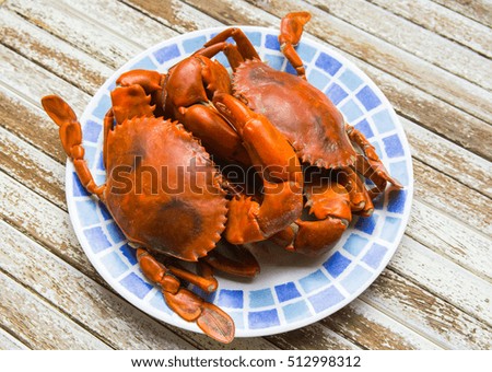 Hot Steamed Blue Crabs