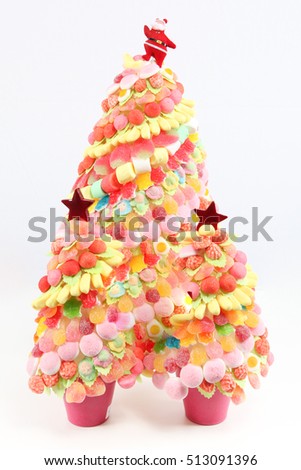 christmas tree with candy