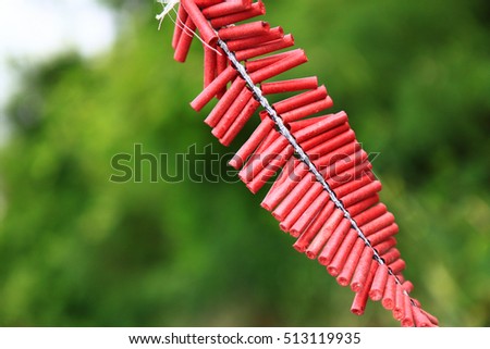 Red FireCrackers in Chinese festival