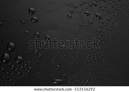 water drops on black Royalty-Free Stock Photo #513156292
