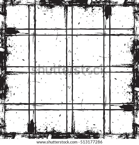 Grid distress overlay texture for your design. EPS10 vector. 