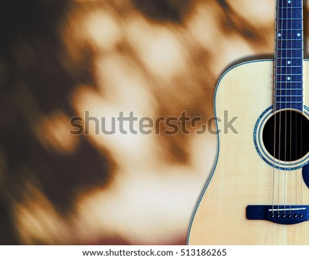 Guitar Extra wood multiple On background 