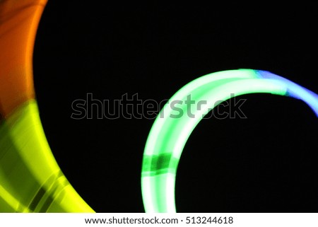 Chemical light - blurred background/This is a play of colors light.