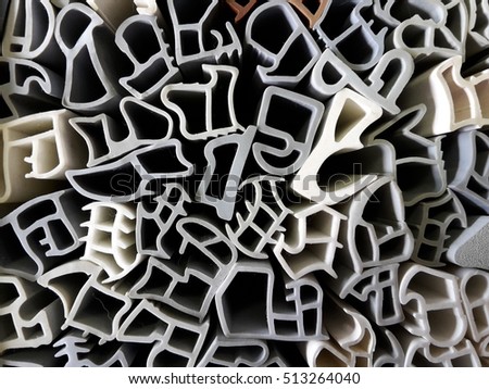 Various door rubber seal Royalty-Free Stock Photo #513264040