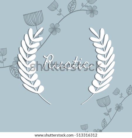 Rustic decorative style icon vector illustration graphic design