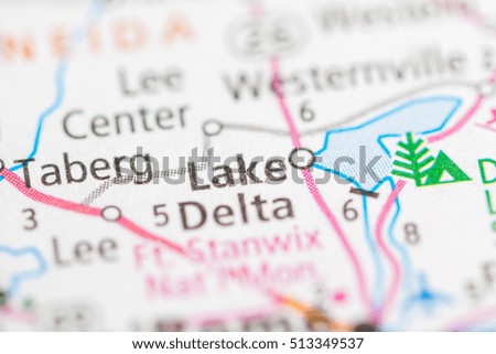 Lake Delta. New York. USA