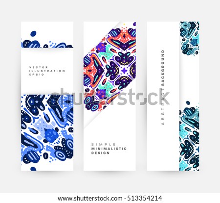 Annual report brochure template, Leaflet cover presentation, Flyer abstract flat background design, A4 layout vector.