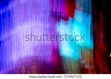 Abstract night lights texture motion background