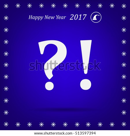 question and exclamation mark, vector illustration.