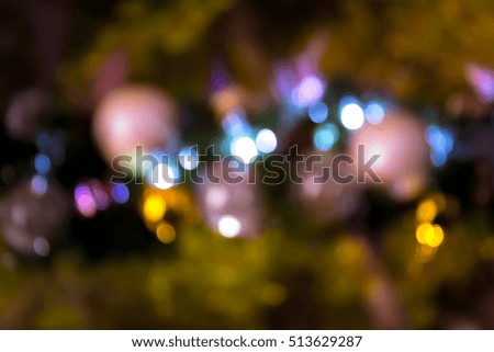 Blurry light background for Christmas