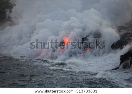 Professional Picture of Lava Flow on the Big Island