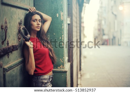 Young woman posing for a picture