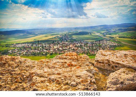 from the Spis castle tower Slovakia