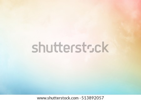 nature abstract background, cloud and sky with pastel gradient color