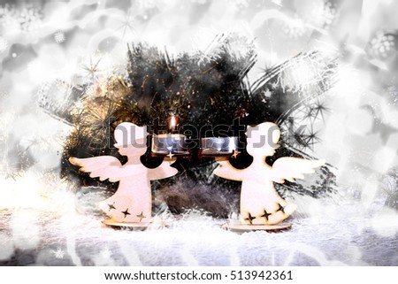 Christmas pictures with angels and candles, MYSTERIOUS LIGHT AND JOY HOLIDAY
