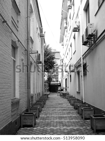 architectural and structural elements of buildings, streets, urban in a natural form without processing photos for micro-stock