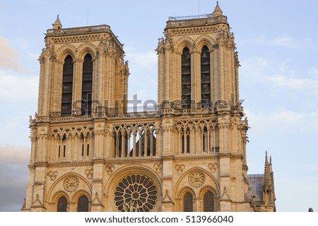 Paris Notre Dame Cathedral - a tourist attraction
