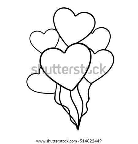 heart balloons icon image 