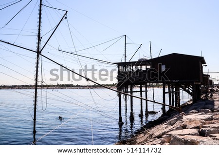 Traditional Fishing Europen House near Venice in Italy