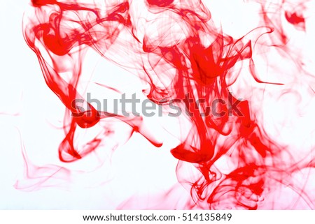 Colorful abstraction on white background, studio lighting