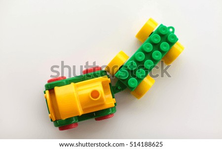 yellow toy car