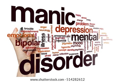 Manic disorder word cloud Royalty-Free Stock Photo #514282612