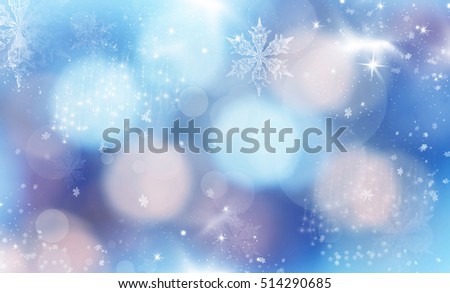 Beautiful, sparkling, abstract Christmas background of holiday lights