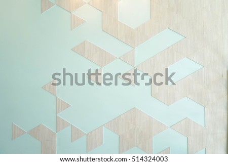 Geometric wallpaper, modern style interior of geometric wall inspired by Japanese Origami. Origami is Japanese art of paper folding.  