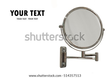 mirror and text template design
