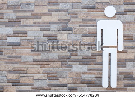 The symbol of men's room