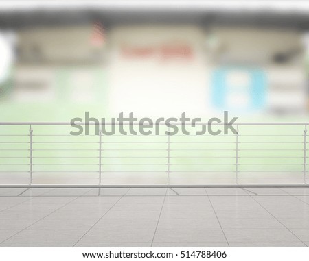 Balcony And Terrace Of The Blur Exterior Background
