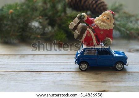 toy Santa Claus toy cars