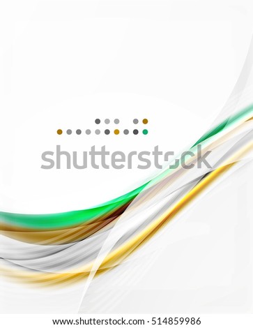 Vector abstract background wave template