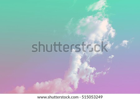 cloud and sky with a pastel colored background background backdrop use.