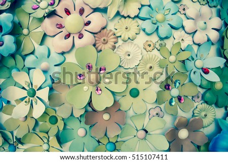 Colorful flower background, vintage style
