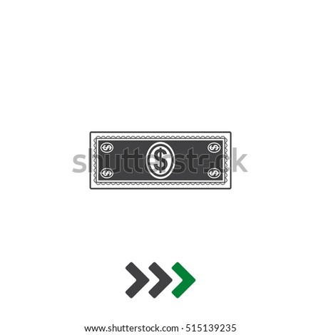 Money Icon Vector flat design style