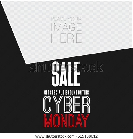 Cyber Monday Sale Creative Advertisement banner template