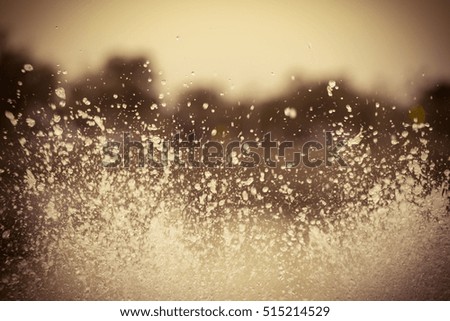 Vintage abstract background of bubble water, splashing water