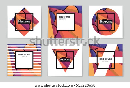 Abstract vector layout background set. For art template design, list, page, mockup brochure theme style, banner, idea, cover, booklet, print, flyer, book, blank, card, ad, sign, sheet, flyer, a4.