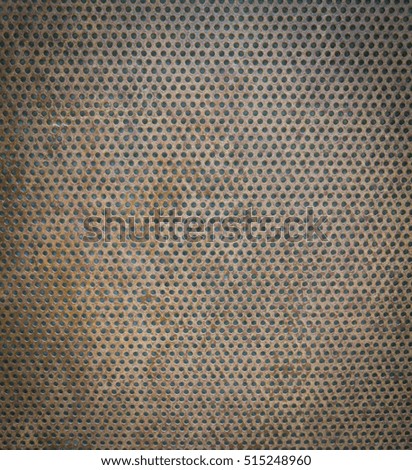 rusty perforated sheet texture