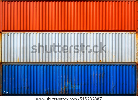 Three containers without labels. Royalty-Free Stock Photo #515282887