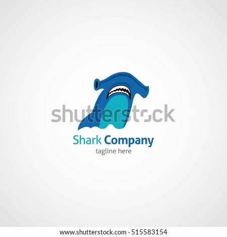 Shark Logo Design Template. Vector Illustration