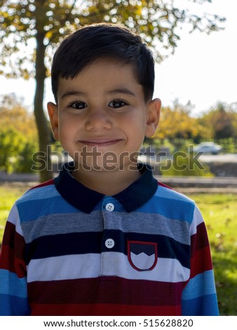 Delightful little boy portrait.