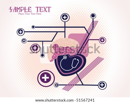 abstract pattern medical background, illustration