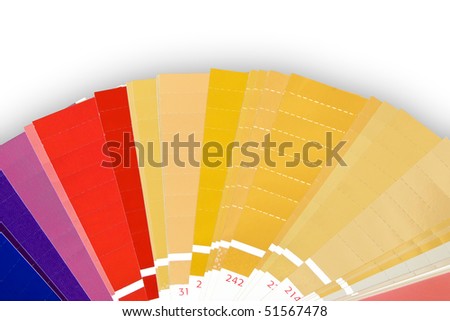 Metallic color foils swatches - Ventaglio di colori metallici laminati